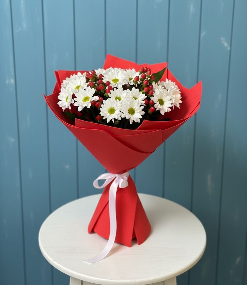 Букет цветов из: Хризантемы в Кольчугино