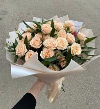 Букет Кремовые розы Латте в Кольчугино