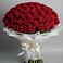 Букет 101 Красная роза Блэк Мэджик в Кольчугино