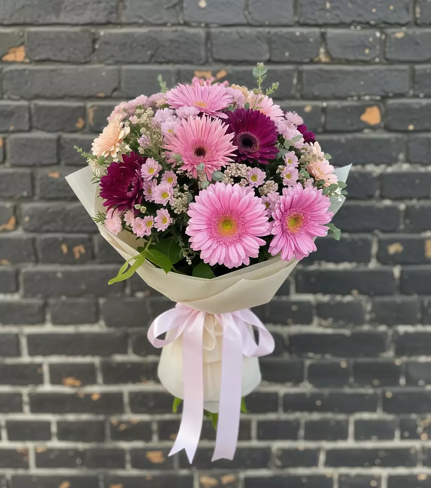 Букет цветов из: Герберы и Хризантемы в Кольчугино