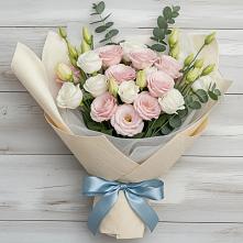 Букет цветов из:  Лизиантусы в Кольчугино