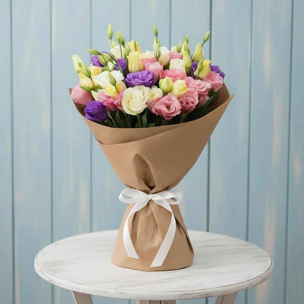 Букет цветов из: Лизиантусы в Кольчугино