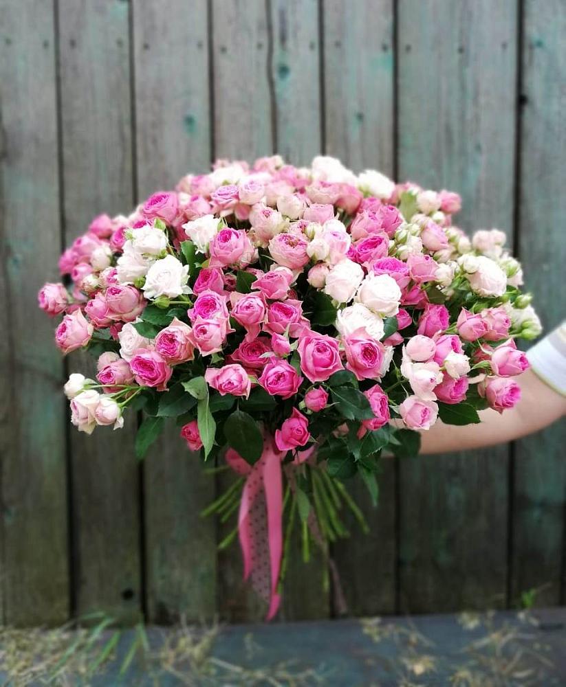 Букет Розовые кустовые розы Натали и Лав Лидия в Кольчугино