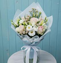 Букет цветов из:  Розы и Лизиантусы #REPLACE_PRED# Кольчугино