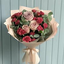 Букет цветов из:  Гвоздики и Розы в Кольчугино